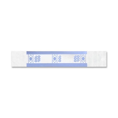 Iconex Color-Coded Kraft Currency Strap, Dollar Bill, $100, Self-Stick, PK1000 55027